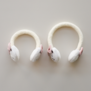 [Bebe/Enfant] 아이보리 곰돌이 귀마개 